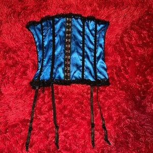 Blue corset